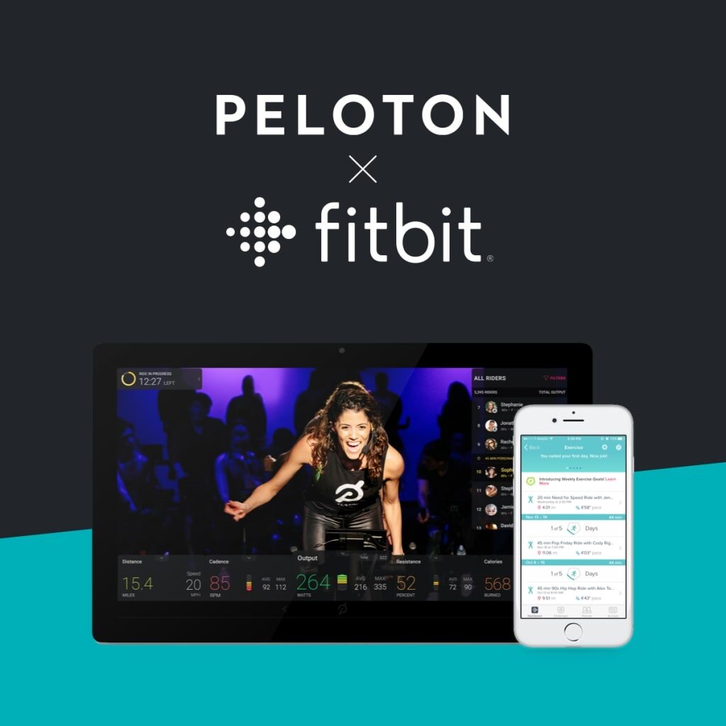 Peloton X Fitbit Integration Program Poster.